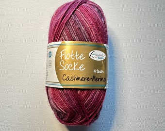 Sockenwolle, 4fach, Cashmere-Merino,