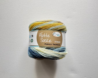 Sock yarn, fleet socks 4x Perfect Tropical from Rellana Garne