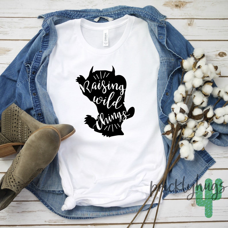 Wild Things First Birthday Shirt for Mom Personalized First Birthday Shirt Wild One Shirt