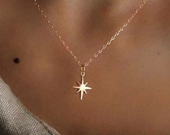 Comet Star Silver Necklace for Women Tiny Necklace Handmade Silver Necklace Zircon Stone Dainty Necklace NUR-4264 Statament Necklace