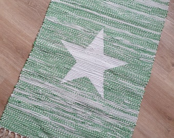 Tapis patchwork tapis de lit tapis scandinave chambre d'enfant tapis maritime avec paillasson étoile petit chemin de cuisine LAVIOSAR