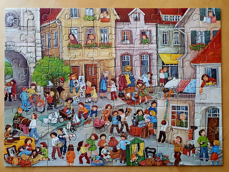 Children's puzzle vintage 80 pieces children's puzzle Ravensburger puzzle 70s children's game vintage retro puzzle LAVIOSAR image 2