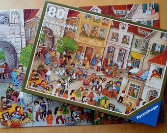 Puzzle enfant vintage 80 pièces puzzle enfant Ravensburger puzzle années 70 jeu enfant vintage rétro puzzle LAVIOSAR