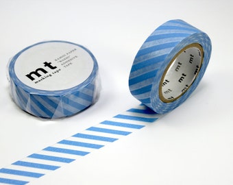 Masking Tape | Diagonale Streifen Babyblau