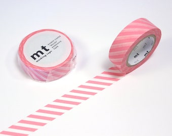 Masking Tape | Diagonale Streifen Rosa