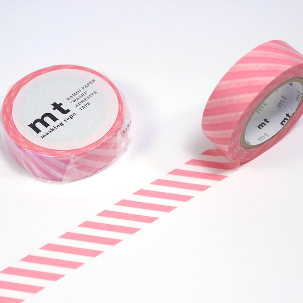 Masking Tape | Diagonale Streifen Rosa