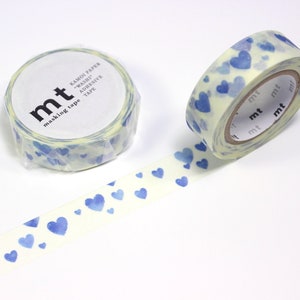 Masking Tape Blaue Herzen Bild 1