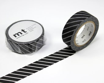 Masking Tape | Diagonale Streifen Schwarz