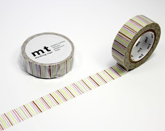 Masking Tape | Streifen Grün, Lila, Braun & Grau