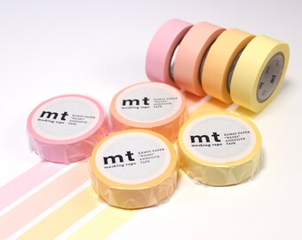 Masking Tape | 4er-Set Pastell Gelb- und Rottöne