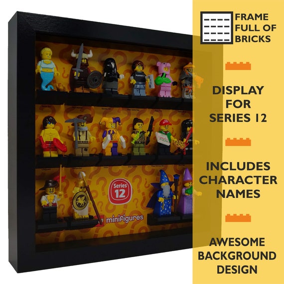 Mini Figures Display Case Frame Lego Black White LEGO LOGO SIGN *CHOOSE COLOUR*