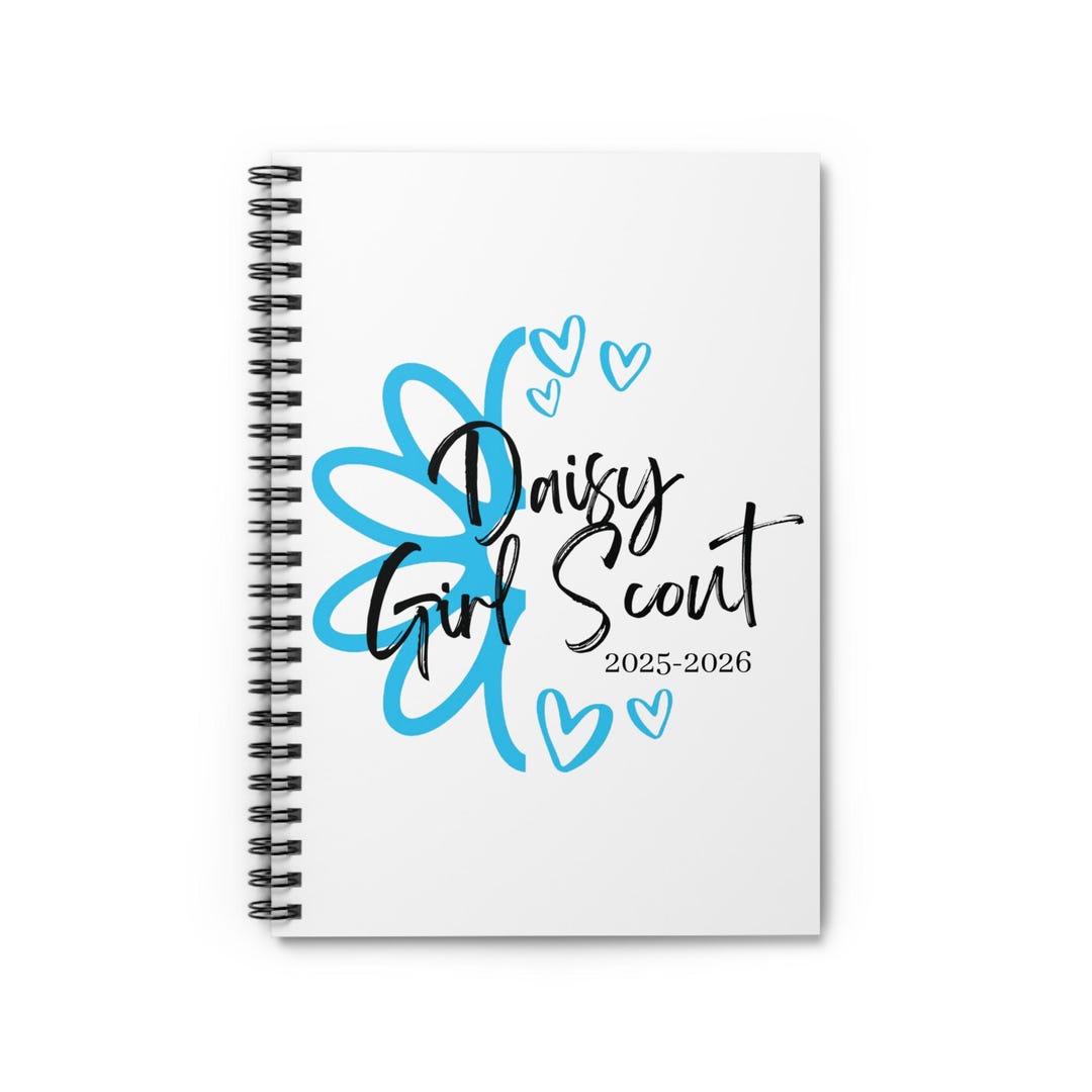 Scouting Notebook Label Daisy Girl Scout Spiral Notebook - 2025-2026 Planner, Journal for ...