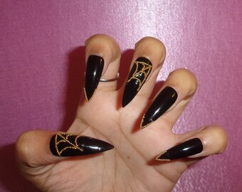 Gothic Nails Etsy