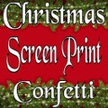 Screen Print Confetti, Christmas, Screen Print Sprinkles, Christmas Color Mix, Shirt Confetti, Confetti for shirts, Tee Sprinkles, Santa