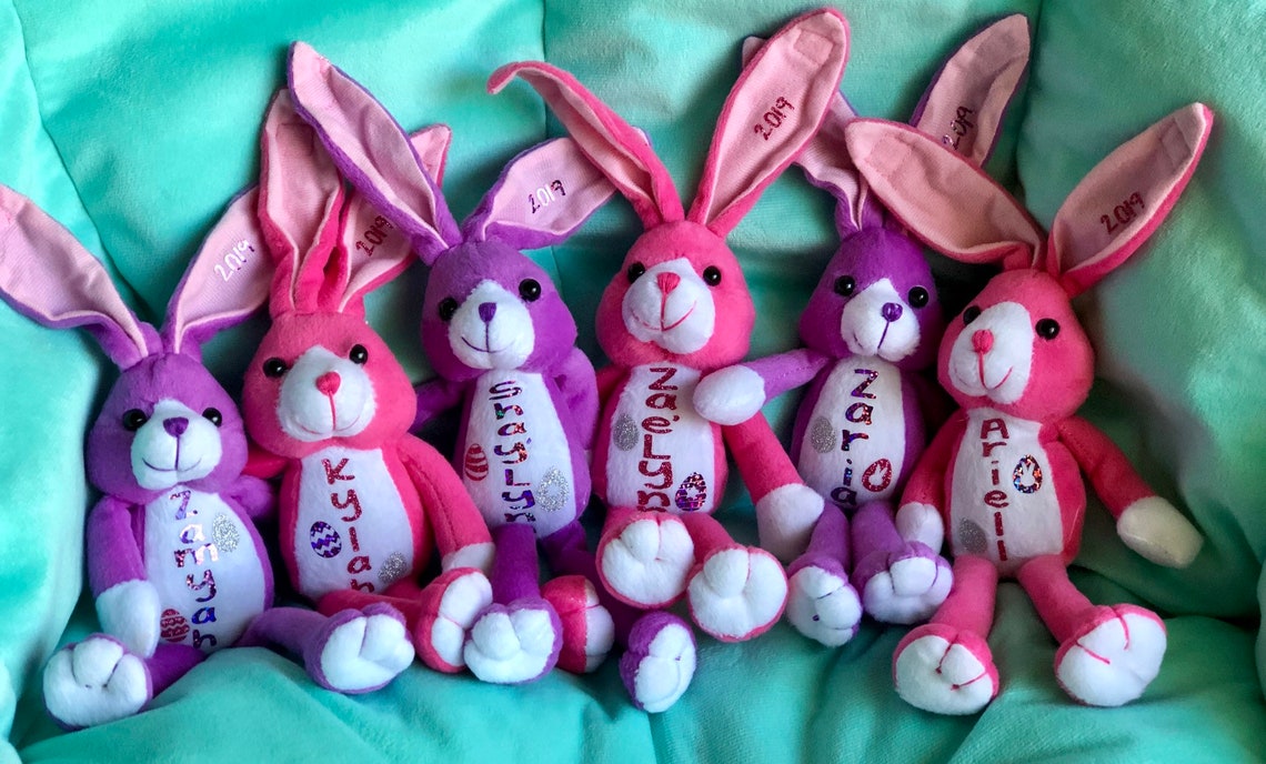Personalized Easter Plush Bunny Gift for Kids Easter | Etsy