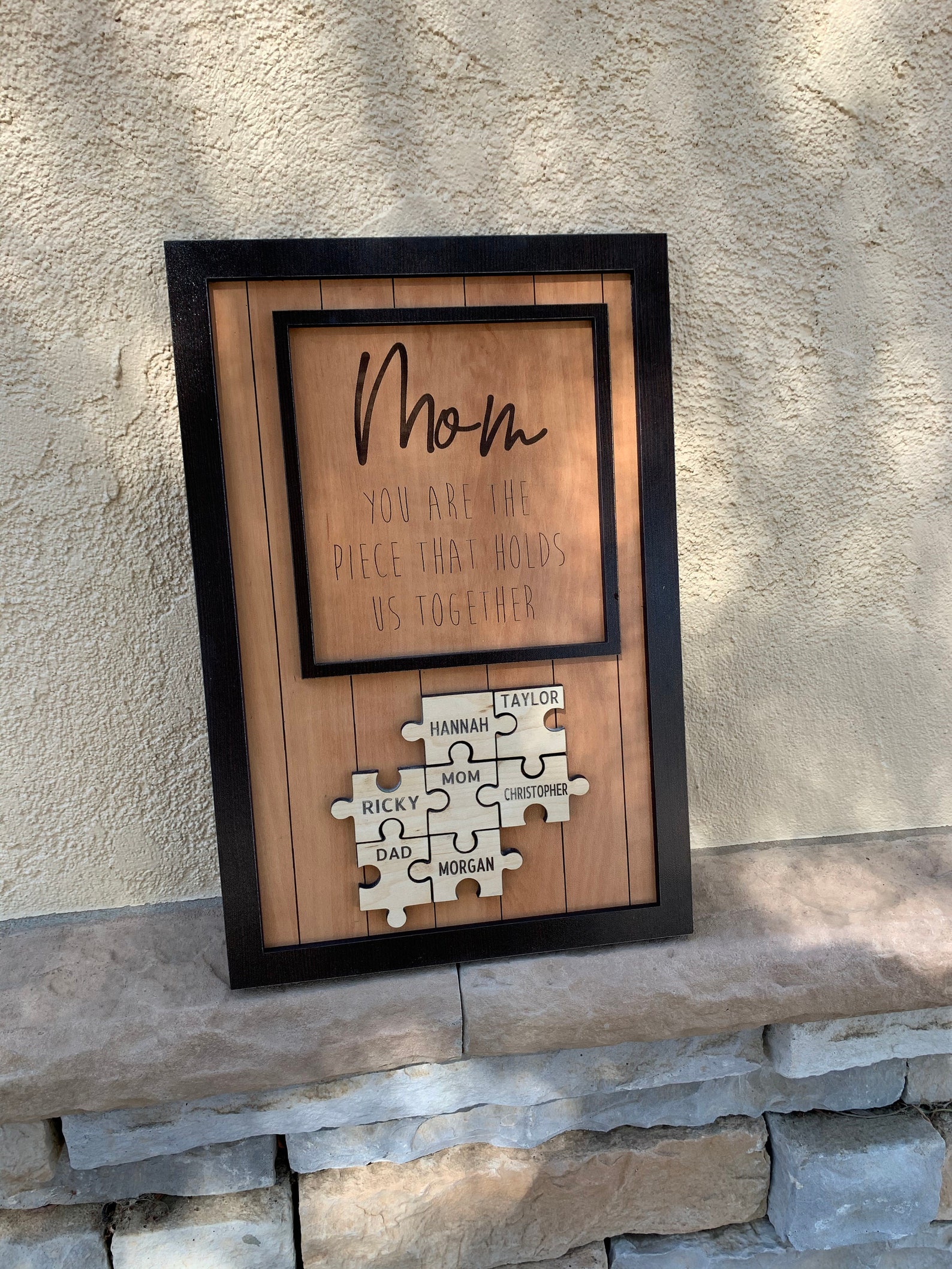Wood Puzzle Piece Gift for Mom Perfect Birthday Present for Etsy