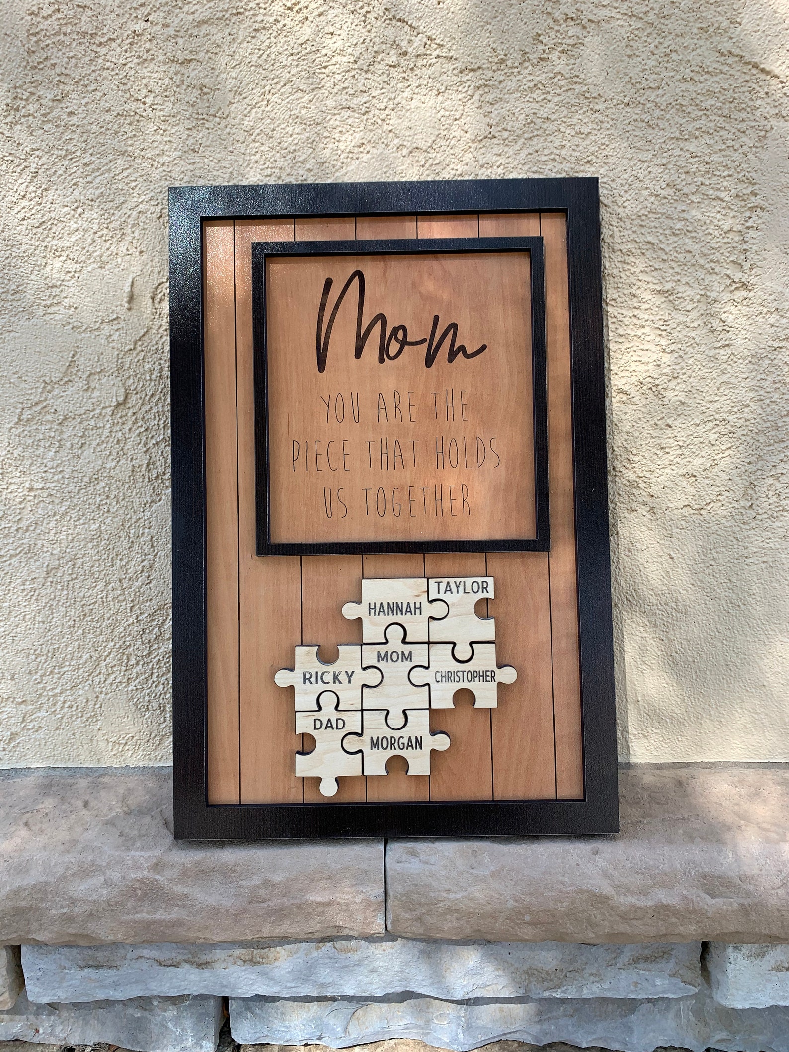Wood Puzzle Piece Gift for Mom Perfect Birthday Present for Etsy