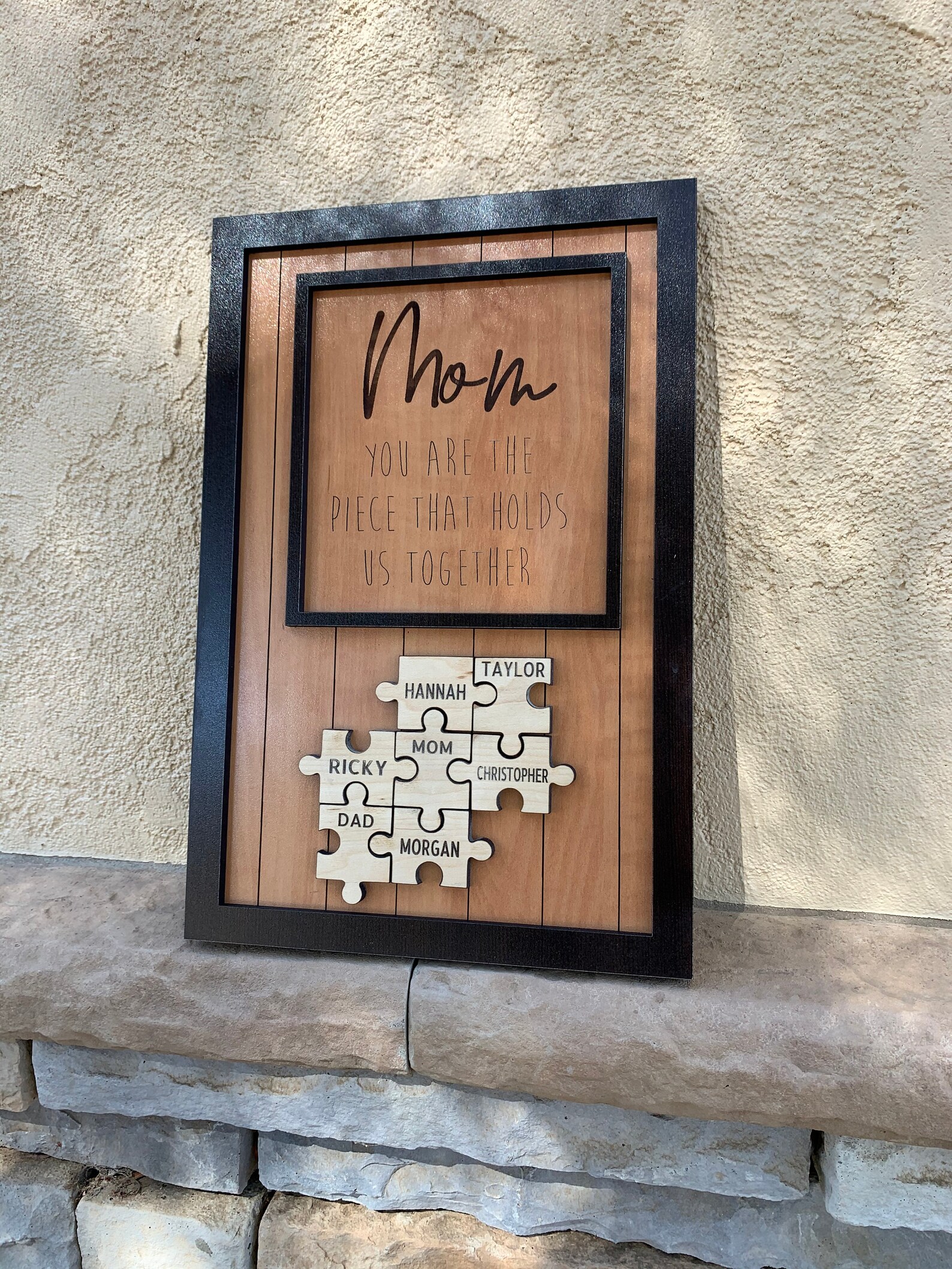 Wood Puzzle Piece Gift for Mom Perfect Birthday Present for Etsy
