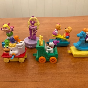 McDonald’s Happy Meal Toys - Happy Birthday Train - 1994 - Snoopy - Barbie - Berenstsin Bears - Cabbage Patch - Muppet Babies