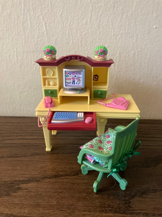 Vintage Fisher Price Loving Family Dollhouse and Accessories 