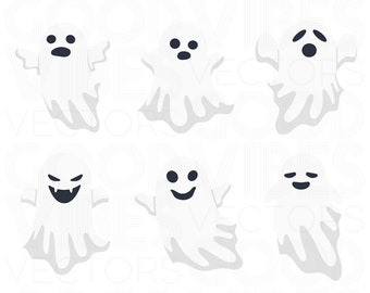 Halloween Ghost SVG, Ghosts SVG, | Cut File for Cricut & Silhouette | svg file dxf file for Silhouette Files for Cricut Files Spooky Scary