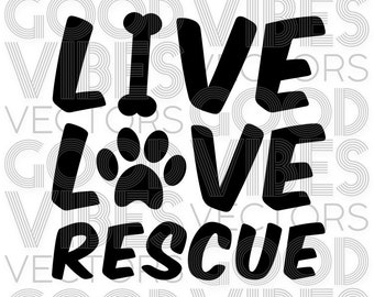 Dog rescue svg | Etsy