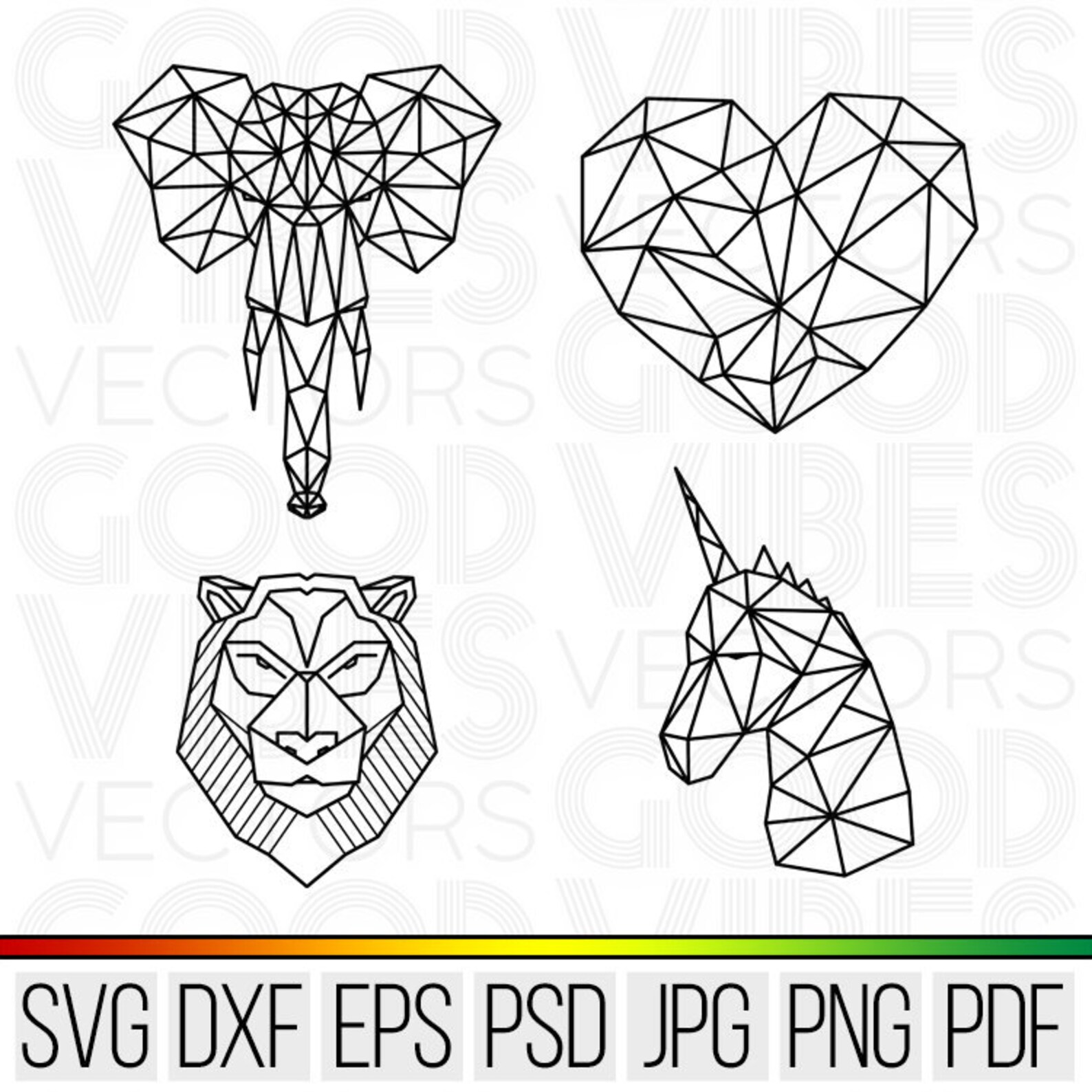 Free Free Geometric Elephant Svg 356 SVG PNG EPS DXF File