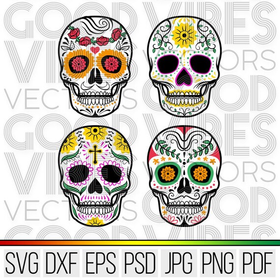 Download Free Decorated Skull Svg Sugar Skull Svg Cut File For Cricut Etsy SVG Cut Files