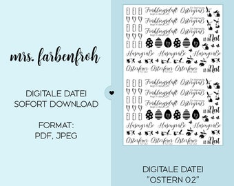 PDF Datei Kerzentattoos Ostern 02, DIN A4 Vorlage Kerzentattoos zum selbst ausdrucken