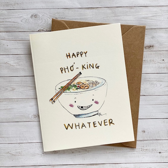 Happy Pho Vietnamese Noodles Bowl With Chopsticks Happy Pho Vietnamese Noodles Bowl With Chopsticks