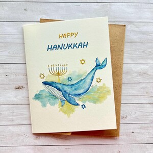 Joyeux Hanoukka. Baleine Hannukah. Côte ouest de Hanoucca