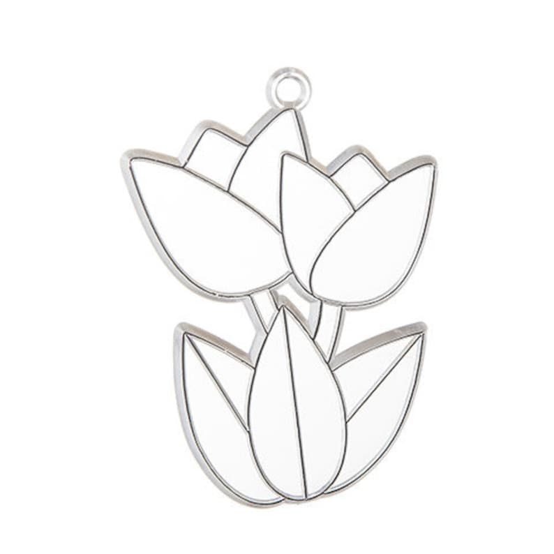 TULIPS Ornament Paintable Suncatcher Sun Catcher Paint Your Own