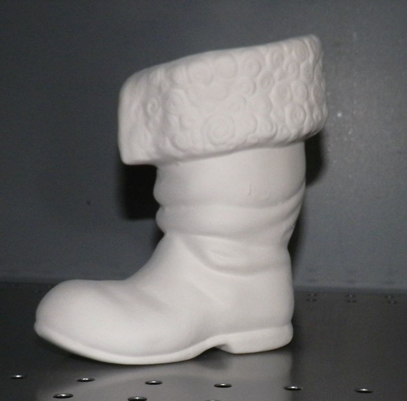 Santa Claus Boot Christmas Decorations *Ceramic Bisque Ready to Paint