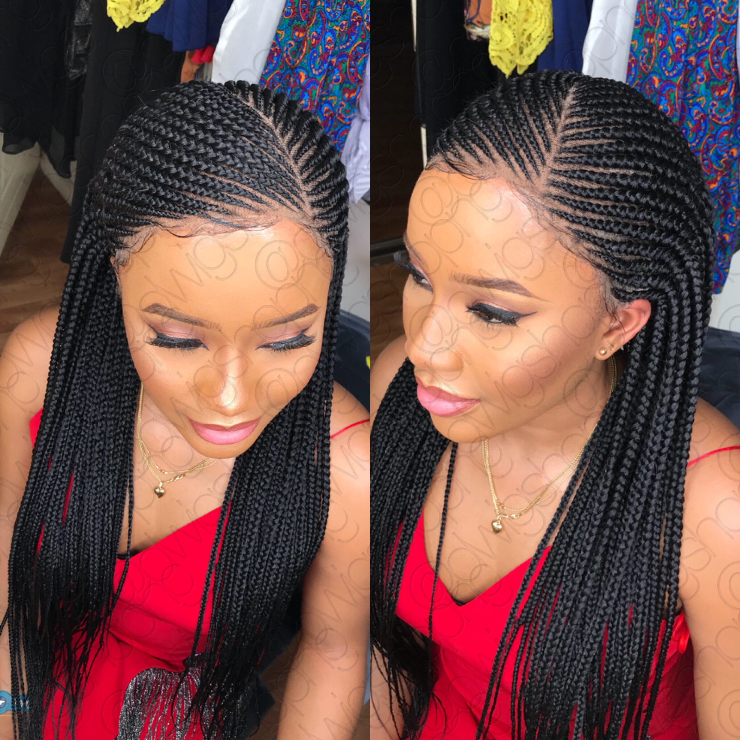 Cornrow Braided Wig Cornrow Wig Cornrow Braid Lace wig Etsy