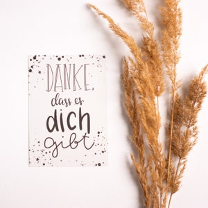 Kartenset - Danke dass es dich gibt (6 Stück)