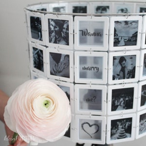 DIY Fotolampe kleinANNA mit 64 eigenen Fotos persönliche Geschenkidee Bild 7