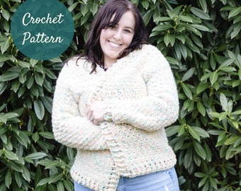 Happy Stripes Cardigan Crochet Pattern | Etsy