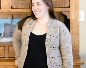 Toasted Marshmallow Cardigan || Crochet Pattern