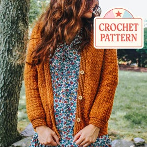 Ava Cardigan || Crochet Cardigan Pattern, Women&#39;s Cozy Crochet Cardigan, Crochet Pattern, Cozy Crochet Cardi Pattern