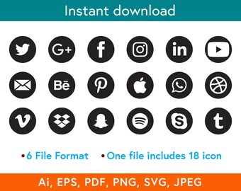 Download Free Social Media Design Etsy SVG Cut Files