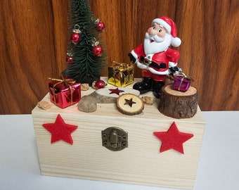 Weihnachts-Geschenkbox aus Holz - Perfekt für besondere Präsente