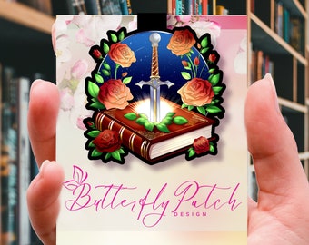 Sword in a Book Magnetic Bookmark