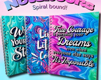 Spiral Bound Notebook 10.5x8 College Ruled | Vibrant Life in Color Collection