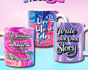 11oz Mug | Life in Color Collection | Ceramic | Sublimation