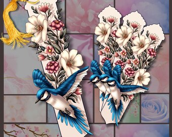 Soaring Blue Bird Bookmark