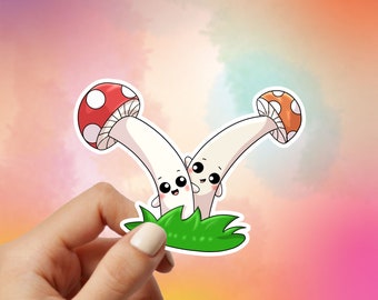 Mushroom Twins Vinyl Sticker
