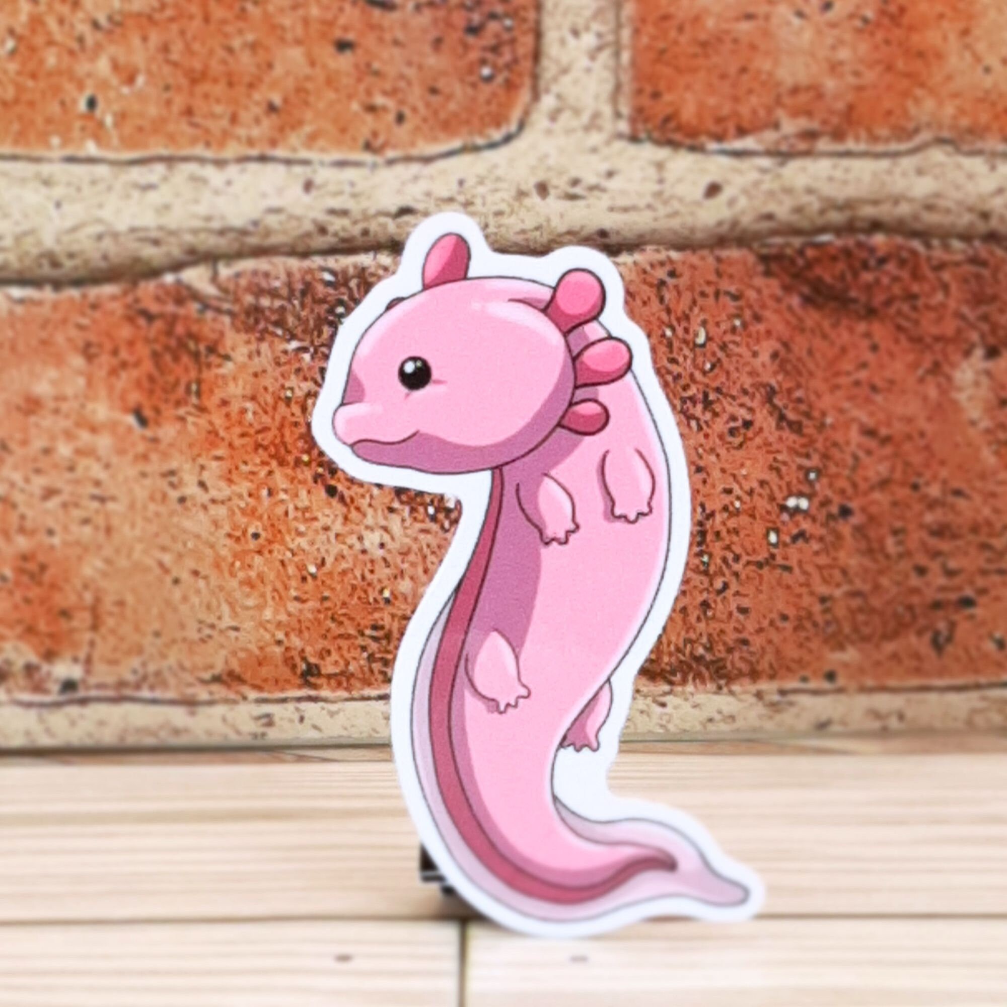 Axolotl Vinyl Sticker - Etsy