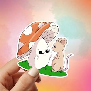 Sticker en vinyle Champignons