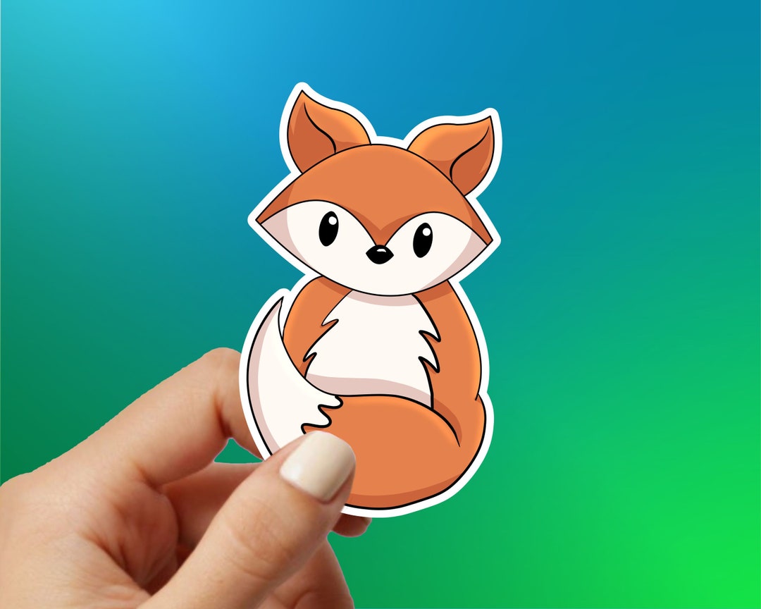 Foxing Sticker Fox Vinyl Sticker - Etsy
