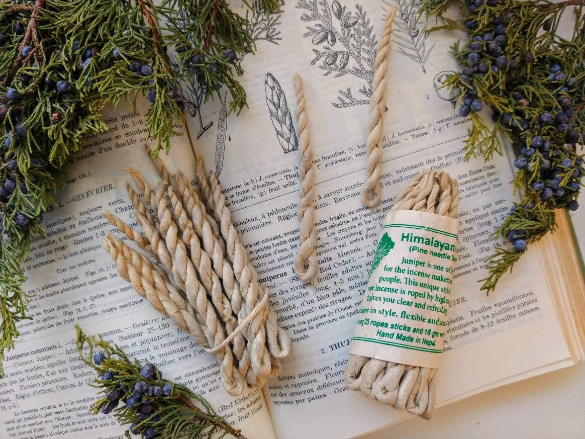 25 Himalayan Juniper Rope Incense Aromatic Splendid Juniper Etsy